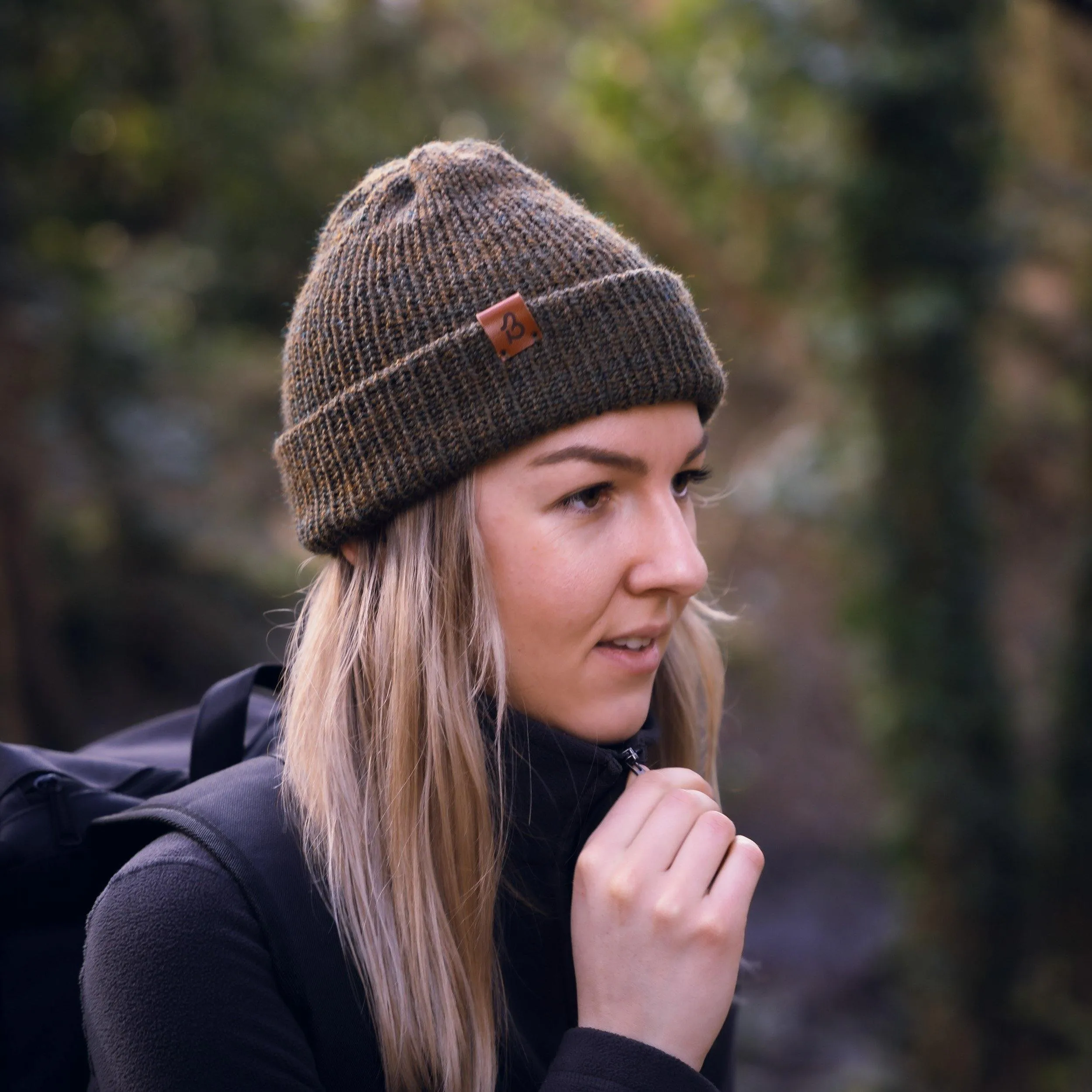 Forest Green Slack Fit Wooly Hat