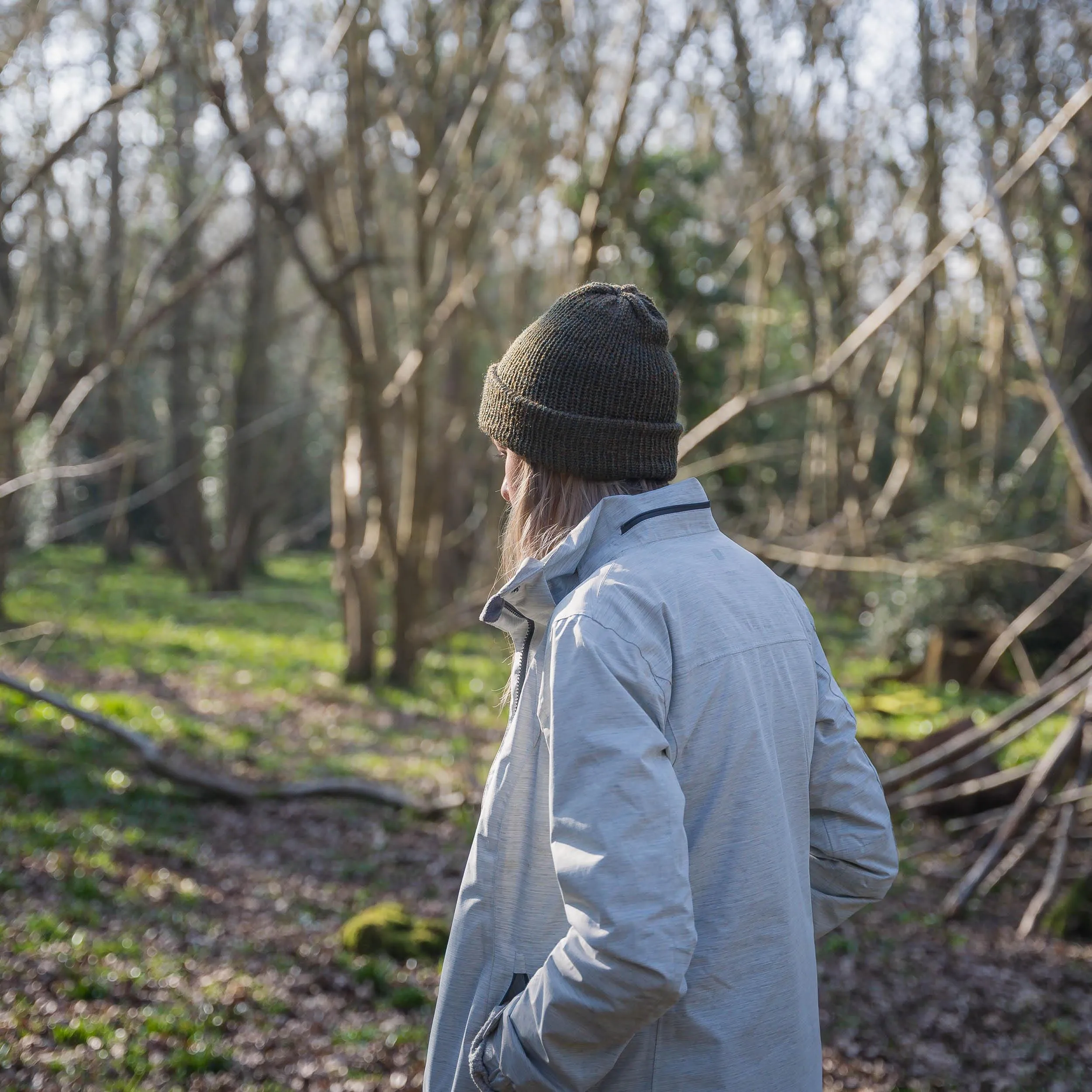 Forest Green Slack Fit Wooly Hat