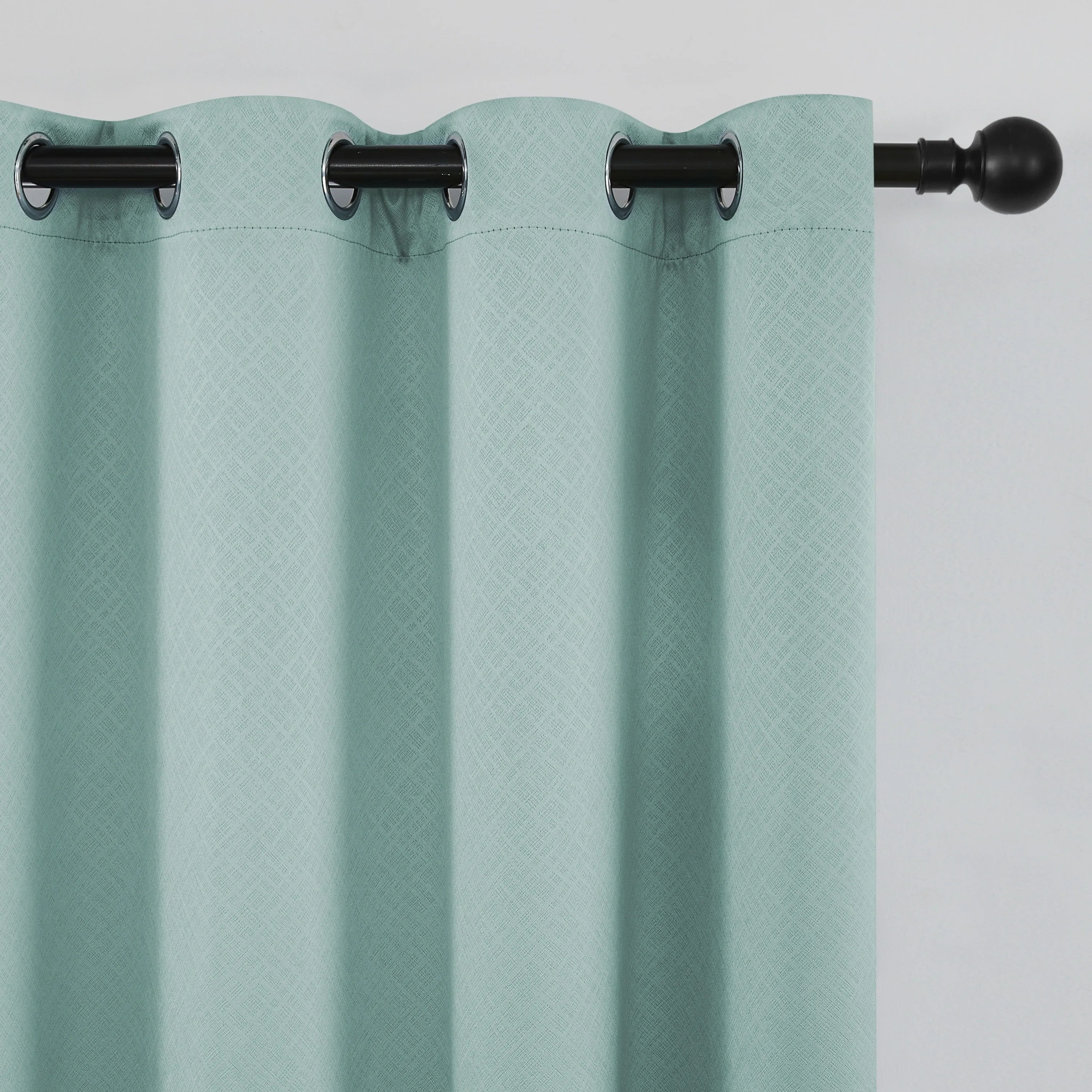 kkboxly 1pc Luxurious Solid Color Thermal Insulated Curtain Panel - Room Darkening, Light Reducing, Energy Saving for Study, Bedroom, Kitchen, Living Room Home Decor