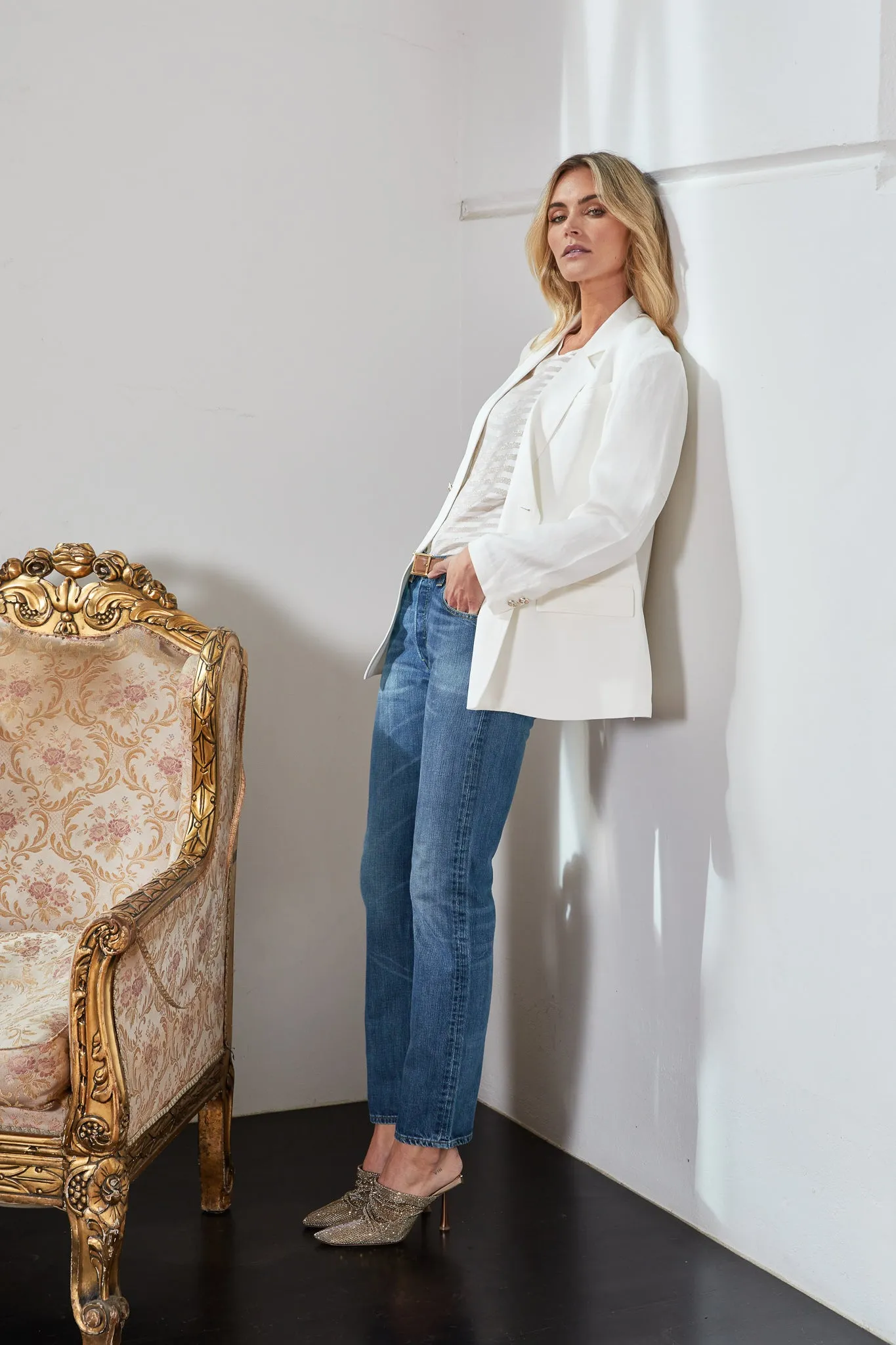 M.A. Dainty Hydrangea Blazer