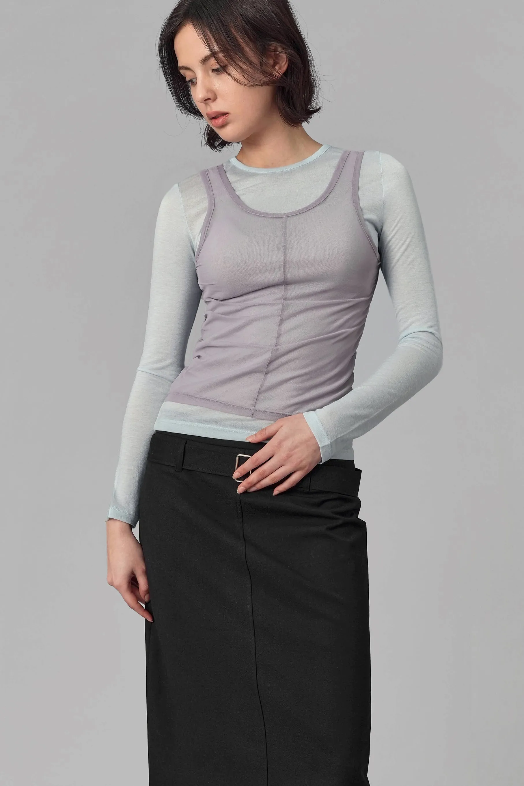 Shadow Sleeveless Top