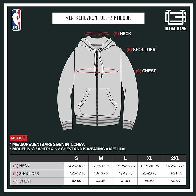 Ultra Game NBA Official Men’s MVP Super Soft Full Zip Hoodie Sweatshirt - Unisex, Los Angeles Lakers, Heather Charcoal|Los Angeles Lakers